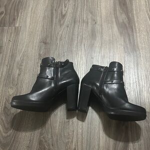 ANDREA FENZI Black Heeled Boots